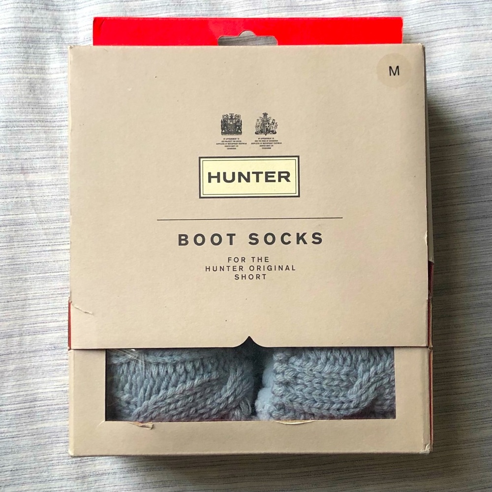 NWT Hunter 6 Stitch Cable Boot Socks (POB)